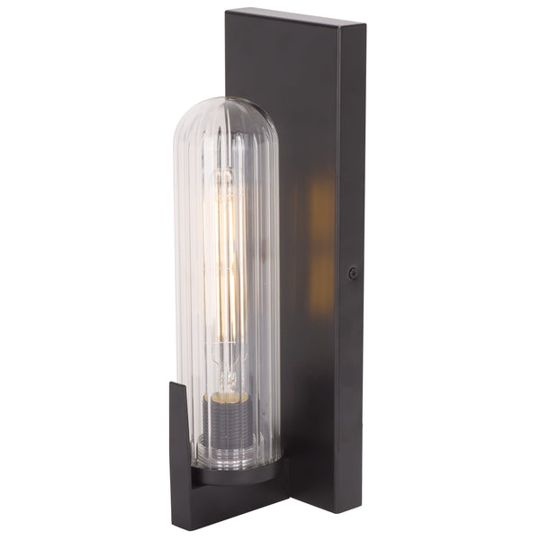 Safavieh Nicola, Elegant Metal/Glass Wall Sconce Set Of 2 - Illuminate Your Home With Timeless Style & Warmth Black Metal Body ,Glass Shade Scn7002a-set2