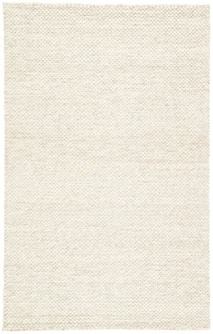 Jaipur Living Scandinavia Rakel Karlstadt Scr10 Handwoven Handmade 100% Wool Solids Solid Indoor Rug Gray, Ivory 100% Wool, 100% Cotton Rug158271