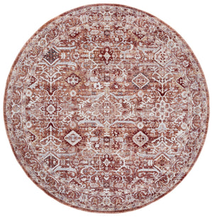 Safavieh Scarlett Power Loomed Transitional Runner Rug - Luxurious Red And Ivory Design For Elegant Spaces Red ,Ivory Rust 64% Polyester  36% Cotton Sct400r-7r