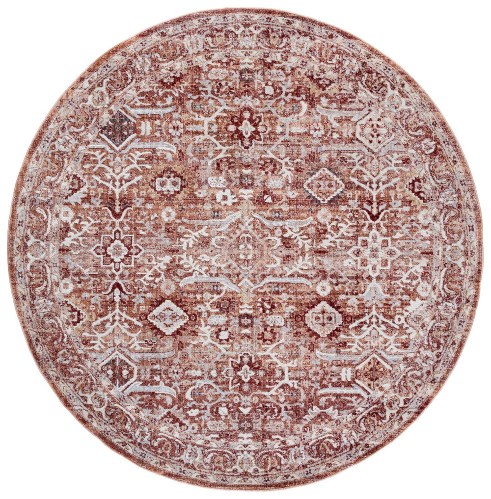 Safavieh Scarlett Cozy 4x6 Area Rug - Vibrant Red And Ivory Elegance For Rustic And Modern Decor Spaces Red ,Ivory Rust 64% Polyester  36% Cotton Sct400r-8