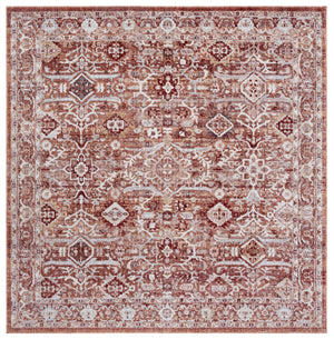 Safavieh Scarlett Cozy 4x6 Area Rug - Vibrant Red And Ivory Elegance For Rustic And Modern Decor Spaces Red ,Ivory Rust 64% Polyester  36% Cotton Sct400r-8