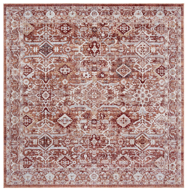 Safavieh Scarlett Cozy 4x6 Area Rug - Vibrant Red And Ivory Elegance For Rustic And Modern Decor Spaces Red ,Ivory Rust 64% Polyester  36% Cotton Sct400r-8