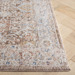 Safavieh Scarlett Power Loomed Transitional Runner Rug - Luxurious Red And Ivory Design For Elegant Spaces Brown ,Ivory 64% Polyester  36% Cotton Sct400t-5