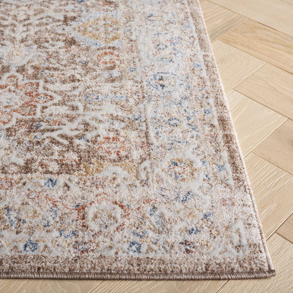 Safavieh Scarlett Power Loomed Transitional Runner Rug - Luxurious Red And Ivory Design For Elegant Spaces Brown ,Ivory 64% Polyester  36% Cotton Sct400t-5