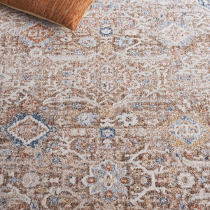 Safavieh Scarlett Power Loomed Transitional Runner Rug - Luxurious Red And Ivory Design For Elegant Spaces Brown ,Ivory 64% Polyester  36% Cotton Sct400t-5