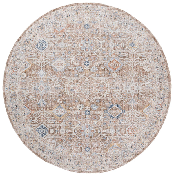 Safavieh Scarlett Power Loomed Transitional Runner Rug - Luxurious Red And Ivory Design For Elegant Spaces Brown ,Ivory 64% Polyester  36% Cotton Sct400t-7r