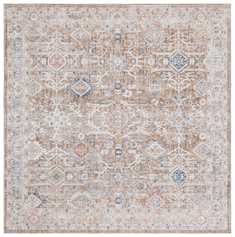 Safavieh Scarlett Power Loomed Transitional Runner Rug - Luxurious Red And Ivory Design For Elegant Spaces Red ,Ivory Rust 64% Polyester  36% Cotton Sct400r-7sq