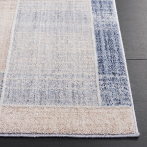 Safavieh Scarlett Chic Area Rug - Contemporary Power Loomed Design For Modern Homes, Premium Quality & Comfort Beige ,Blue Brown 64% Polyester  36% Cotton Sct402b-8