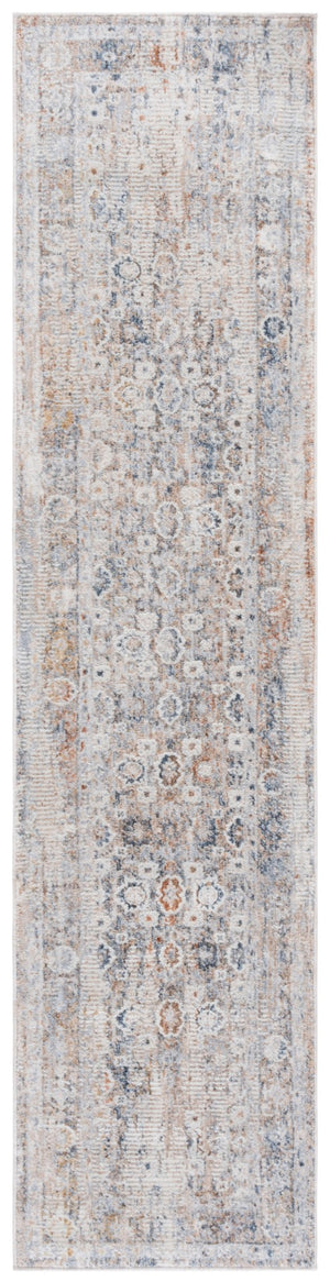 Safavieh Scarlett Small Rectangle Area Rug - Elegant Transitional Design, Durable Turkish Craftsmanship, Stylish Comfort Beige ,Blue Ivory 64% Polyester  36% Cotton Sct404b-8