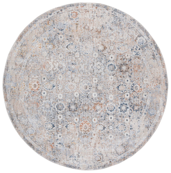 Safavieh Scarlett Contemporary 5/8-inch Thick Area Runner Rug – Durable Turkish Design For Timeless Style Beige ,Blue Ivory 64% Polyester  36% Cotton Sct404b-7r