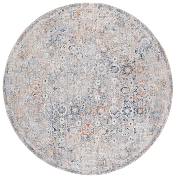 Safavieh Scarlett Small Rectangle Area Rug - Elegant Transitional Design, Durable Turkish Craftsmanship, Stylish Comfort Beige ,Blue Ivory 64% Polyester  36% Cotton Sct404b-8