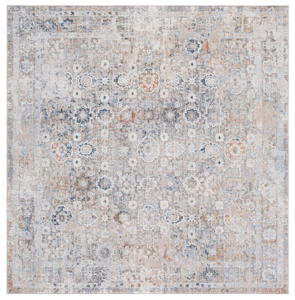 Safavieh Scarlett Small Rectangle Area Rug - Elegant Transitional Design, Durable Turkish Craftsmanship, Stylish Comfort Beige ,Blue Ivory 64% Polyester  36% Cotton Sct404b-8