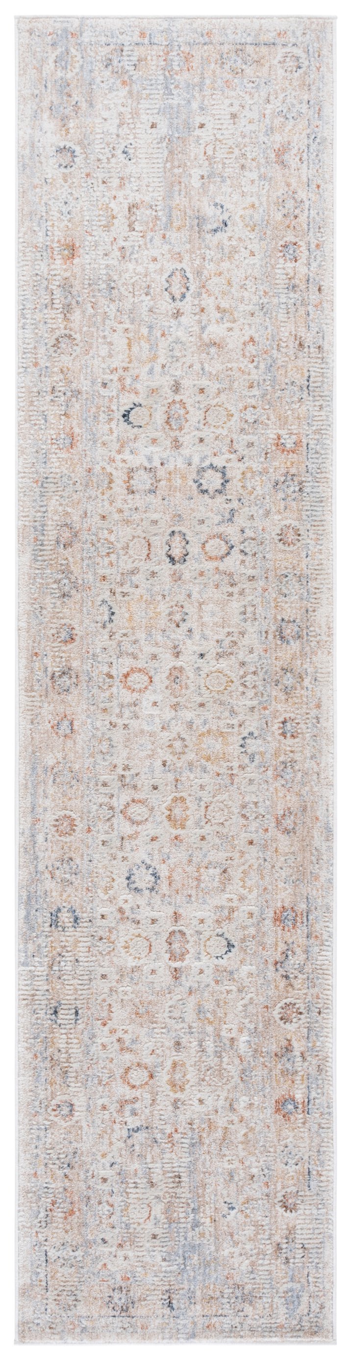 Safavieh Scarlett Contemporary 5/8-inch Thick Area Runner Rug – Durable Turkish Design For Timeless Style Beige ,Blue Ivory 64% Polyester  36% Cotton Sct404b-28