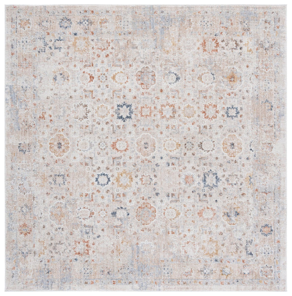 Safavieh Scarlett Contemporary 5/8-inch Thick Area Runner Rug – Durable Turkish Design For Timeless Style Beige ,Rust Brown 64% Polyester  36% Cotton Sct404c-7sq