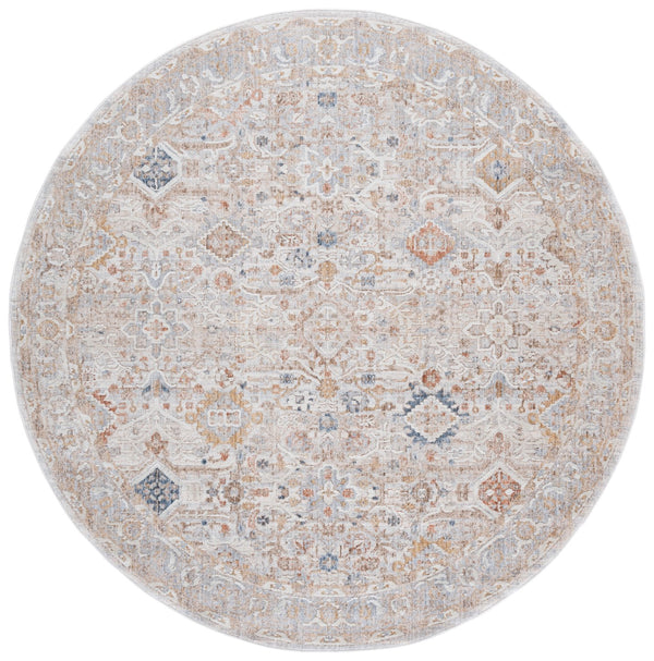 Safavieh Scarlett Luxurious Transitional Area Rug - Elegant Design For Timeless Home Décor And Comfort Beige ,Ivory Rust 64% Polyester  36% Cotton Sct406b-7r