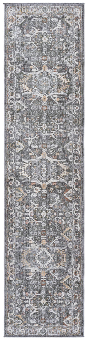 Safavieh Scarlett Luxurious Transitional Area Rug - Elegant Design For Timeless Home Décor And Comfort Grey ,Ivory Rust 64% Polyester  36% Cotton Sct406f-28
