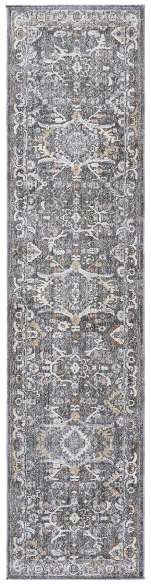 Safavieh Scarlett Transitional Area Rug - Luxurious Turkish Design In Elegant Earth Tones For Your Home Decor Grey ,Ivory Rust 64% Polyester  36% Cotton Sct406f-9