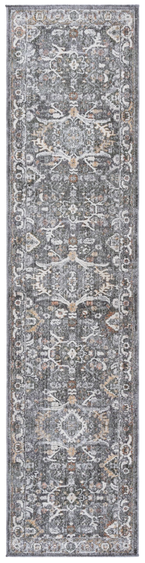 Safavieh Scarlett Transitional Area Rug - Luxurious Turkish Design In Elegant Earth Tones For Your Home Decor Grey ,Ivory Rust 64% Polyester  36% Cotton Sct406f-9