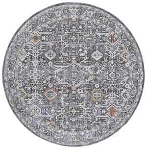 Safavieh Scarlett Luxurious Transitional Area Rug - Elegant Design For Timeless Home Décor And Comfort Grey ,Ivory Rust 64% Polyester  36% Cotton Sct406f-7r