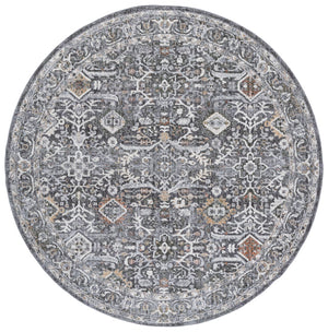 Safavieh Scarlett Transitional Area Rug - Luxurious Turkish Design In Elegant Earth Tones For Your Home Decor Grey ,Ivory Rust 64% Polyester  36% Cotton Sct406f-9