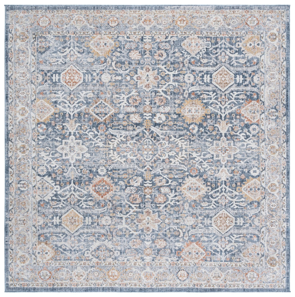 Safavieh Scarlett Luxurious Transitional Area Rug - Elegant Design For Timeless Home Décor And Comfort Green ,Ivory Rust 64% Polyester  36% Cotton Sct406y-7r