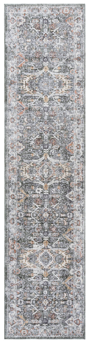 Safavieh Scarlett Luxurious Transitional Area Rug - Elegant Design For Timeless Home Décor And Comfort Green ,Ivory Rust 64% Polyester  36% Cotton Sct406y-28