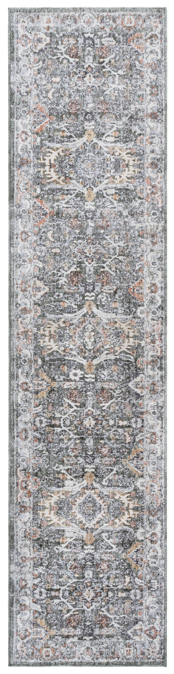 Safavieh Scarlett Luxurious Transitional Area Rug - Elegant Design For Timeless Home Décor And Comfort Green ,Ivory Rust 64% Polyester  36% Cotton Sct406y-28