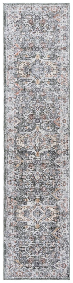 Safavieh Scarlett Transitional Area Rug - Luxurious Turkish Design In Elegant Earth Tones For Your Home Decor Green ,Ivory Rust 64% Polyester  36% Cotton Sct406y-4