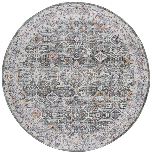 Safavieh Scarlett Transitional Area Rug - Luxurious Turkish Design In Elegant Earth Tones For Your Home Decor Green ,Ivory Rust 64% Polyester  36% Cotton Sct406y-4