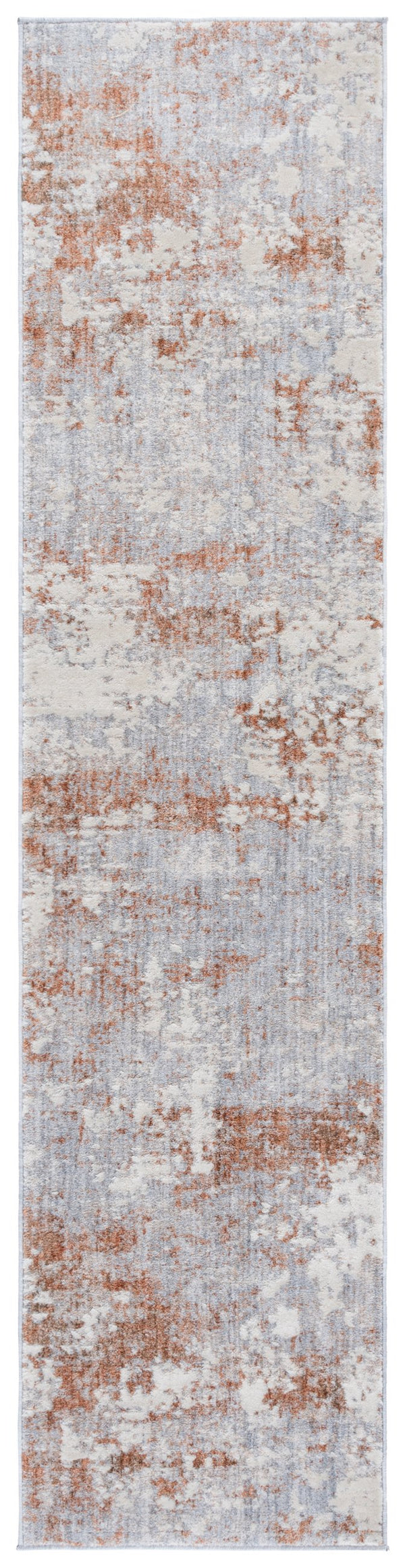 Safavieh Scarlett Modern Turkish Area Rug - Plush Power-loomed Design For Sophisticated Hallway Décor Light Grey ,Ivory Rust 64% Polyester  36% Cotton Sct408f-28