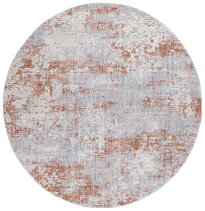 Safavieh Scarlett Modern Turkish Area Rug - Plush Power-loomed Design For Sophisticated Hallway Décor Light Grey ,Ivory Rust 64% Polyester  36% Cotton Sct408f-7r
