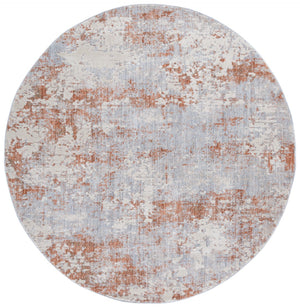 Safavieh Scarlett Contemporary Area Rug - Luxurious Light Grey And Ivory Design For Modern Interiors Light Grey ,Ivory Rust 64% Polyester  36% Cotton Sct408f-8