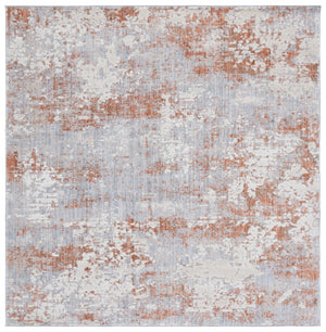 Safavieh Scarlett Contemporary Area Rug - Luxurious Light Grey And Ivory Design For Modern Interiors Light Grey ,Ivory Rust 64% Polyester  36% Cotton Sct408f-8