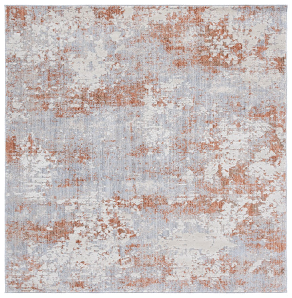 Safavieh Scarlett Contemporary Area Rug - Luxurious Light Grey And Ivory Design For Modern Interiors Light Grey ,Ivory Rust 64% Polyester  36% Cotton Sct408f-8