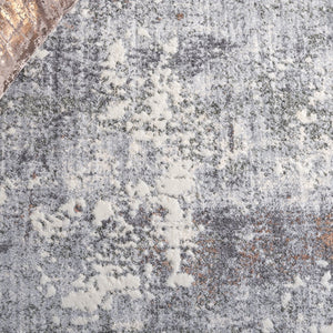 Safavieh Scarlett Modern Turkish Area Rug - Plush Power-loomed Design For Sophisticated Hallway Décor Grey ,Ivory Rust 64% Polyester  36% Cotton Sct408h-5