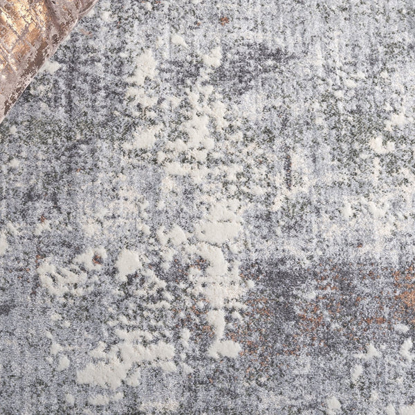 Safavieh Scarlett Modern Turkish Area Rug - Plush Power-loomed Design For Sophisticated Hallway Décor Grey ,Ivory Rust 64% Polyester  36% Cotton Sct408h-5