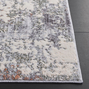 Safavieh Scarlett Contemporary Area Rug - Luxurious Light Grey And Ivory Design For Modern Interiors Grey ,Ivory Rust 64% Polyester  36% Cotton Sct408h-4