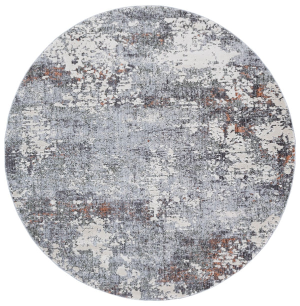 Safavieh Scarlett Contemporary Area Rug - Luxurious Light Grey And Ivory Design For Modern Interiors Grey ,Ivory Rust 64% Polyester  36% Cotton Sct408h-4