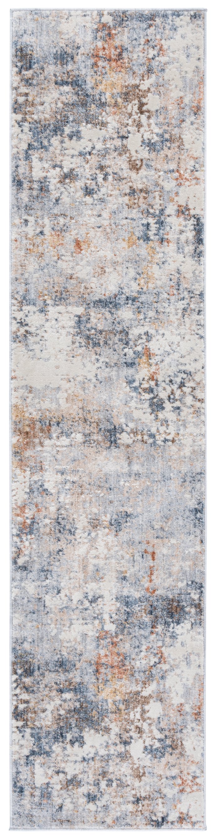 Safavieh Scarlett Modern Turkish Area Rug - Plush Power-loomed Design For Sophisticated Hallway Décor Grey ,Ivory Rust 64% Polyester  36% Cotton Sct408h-7sq