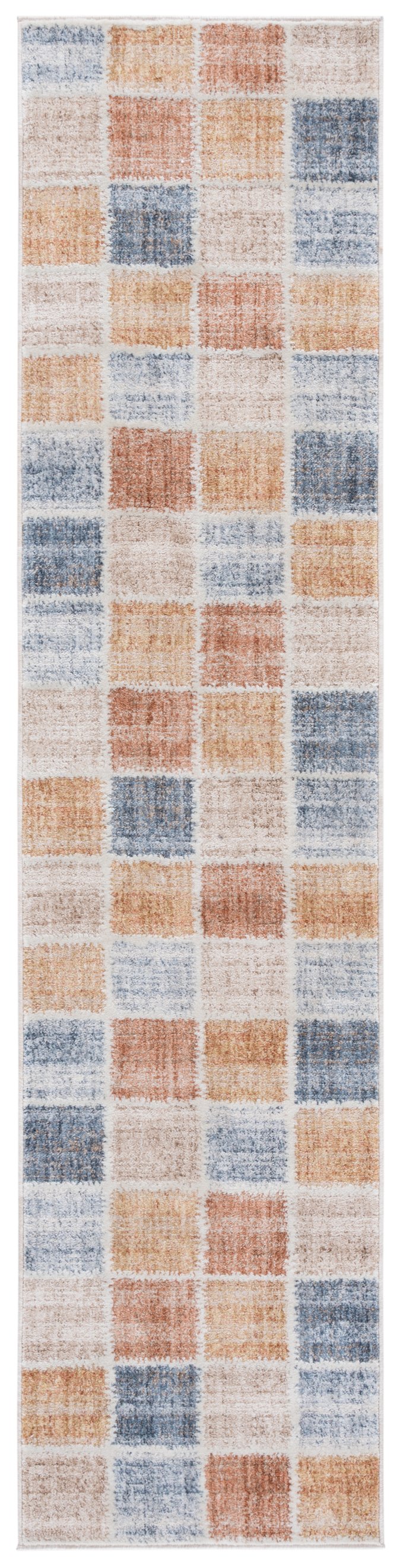 Safavieh Scarlett Contemporary Runner Rug - Stylish Turkish Design For Hallways, Durable & Elegant Home Accent Beige ,Ivory Rust 64% Polyester  36% Cotton Sct410b-28