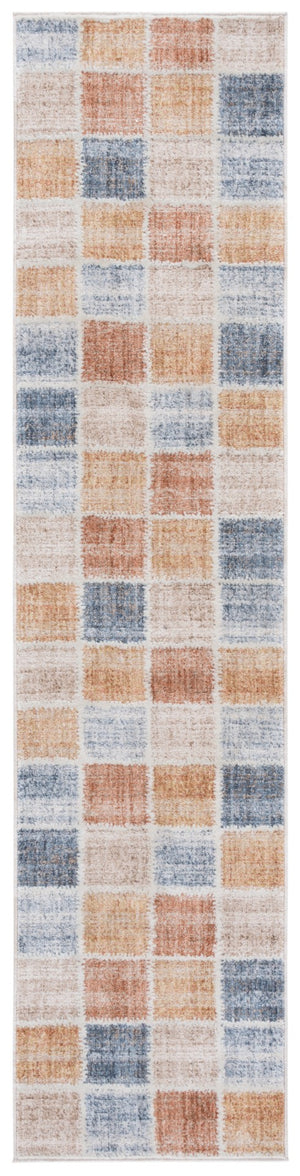Safavieh Scarlett Contemporary Area Rug – Elegant, Durable Design For A Cozy, Stylish Home Décor Upgrade Beige ,Ivory Rust 64% Polyester  36% Cotton Sct410b-8