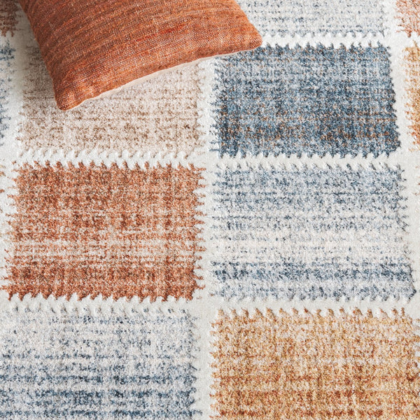 Safavieh Scarlett Contemporary Runner Rug - Stylish Turkish Design For Hallways, Durable & Elegant Home Accent Beige ,Ivory Rust 64% Polyester  36% Cotton Sct410b-5