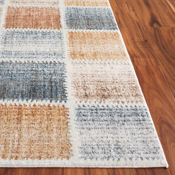 Safavieh Scarlett Contemporary Area Rug – Elegant, Durable Design For A Cozy, Stylish Home Décor Upgrade Beige ,Ivory Rust 64% Polyester  36% Cotton Sct410b-8