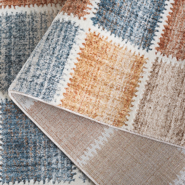 Safavieh Scarlett Contemporary Area Rug – Elegant, Durable Design For A Cozy, Stylish Home Décor Upgrade Beige ,Ivory Rust 64% Polyester  36% Cotton Sct410b-8