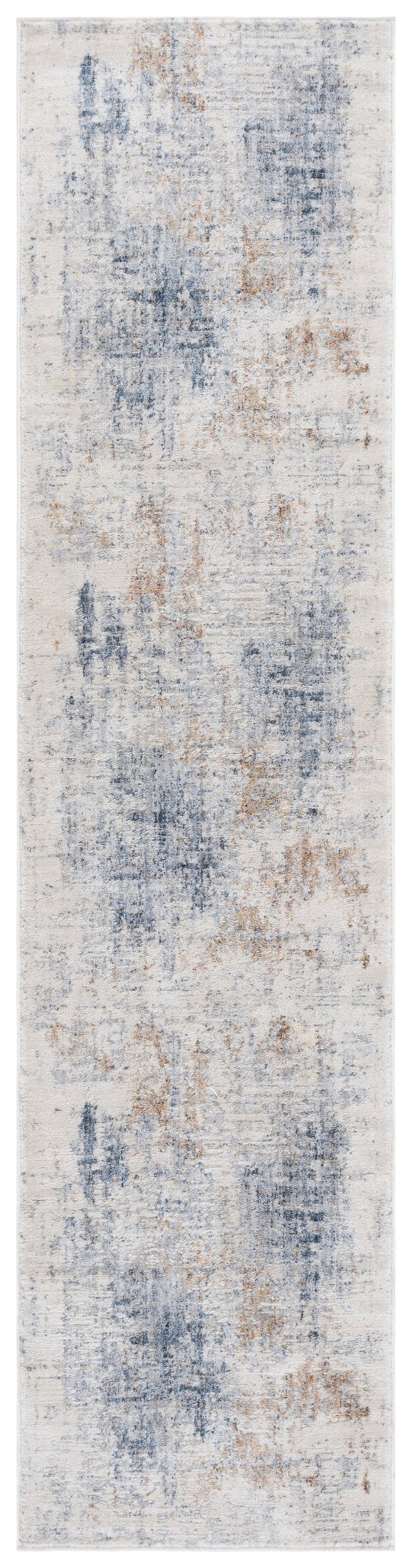 Safavieh Scarlett Modern Area Rug Runner - Stylish Power-loomed Design For Hallways - Durable & Chic Decor Blue ,Ivory Beige 64% Polyester  36% Cotton Sct412m-28