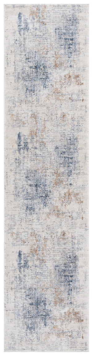 Safavieh Scarlett Area Rug - Chic Contemporary Design, Durable Power-loomed Construction, Elegant Style Blue ,Ivory Beige 64% Polyester  36% Cotton Sct412m-8