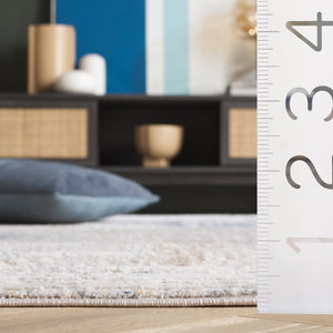 Safavieh Scarlett Modern Area Rug Runner - Stylish Power-loomed Design For Hallways - Durable & Chic Decor Blue ,Ivory Beige 64% Polyester  36% Cotton Sct412m-5