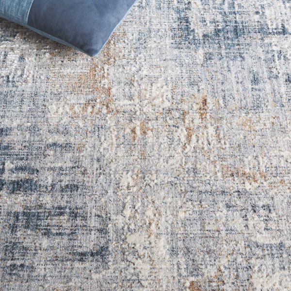 Safavieh Scarlett Area Rug - Chic Contemporary Design, Durable Power-loomed Construction, Elegant Style Blue ,Ivory Beige 64% Polyester  36% Cotton Sct412m-8