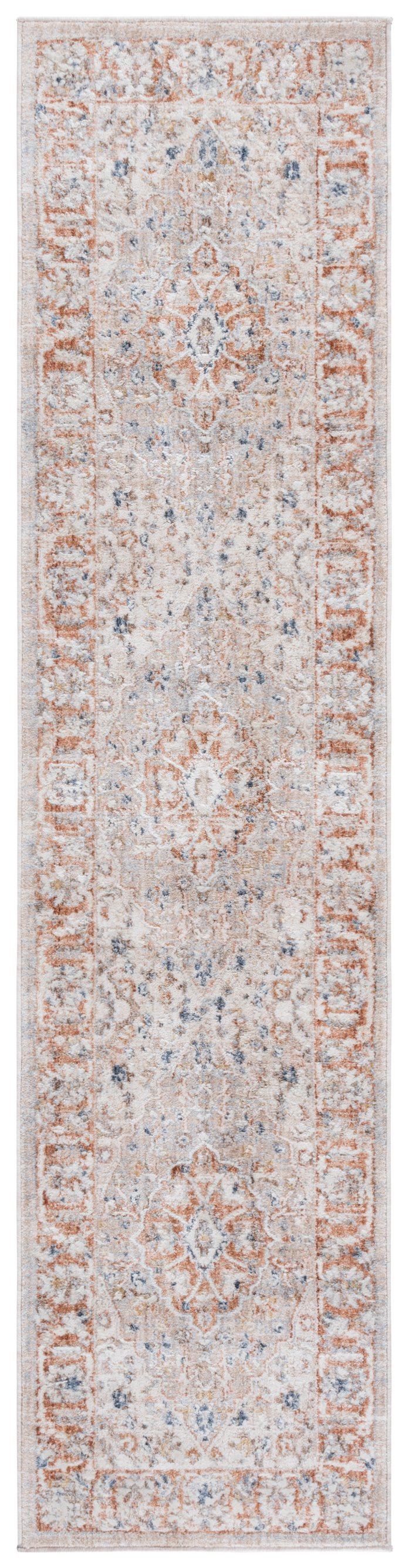 Safavieh Scarlett Transitional Runner Rug - Elegant Hallway Accessory With Chic Colors And Quality Craftsmanship Beige ,Ivory Rust 64% Polyester  36% Cotton Sct414b-28