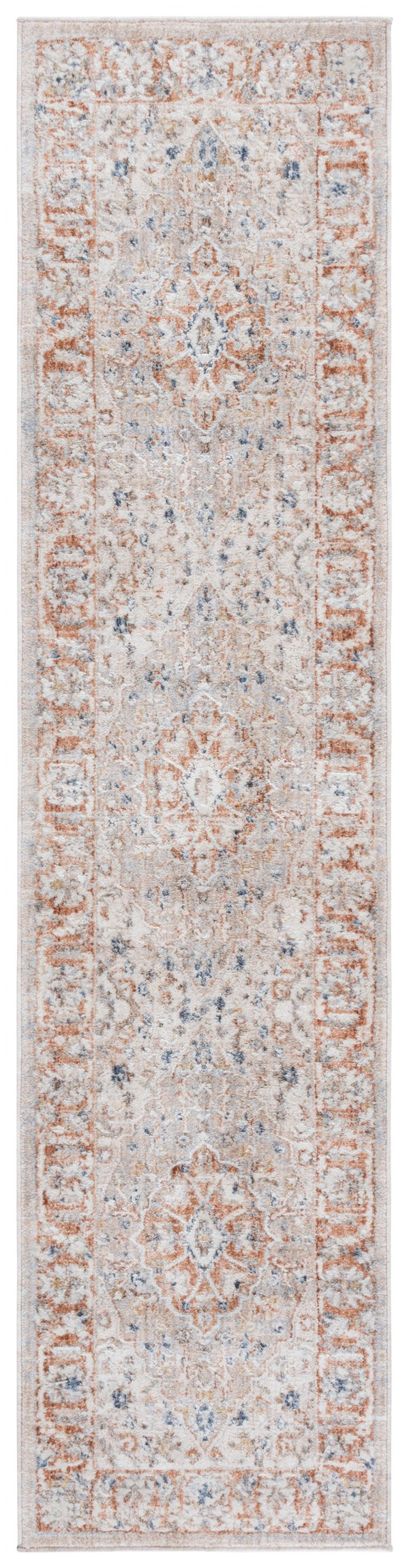 Safavieh Scarlett Transitional Runner Rug - Elegant Hallway Accessory With Chic Colors And Quality Craftsmanship Beige ,Ivory Rust 64% Polyester  36% Cotton Sct414b-28